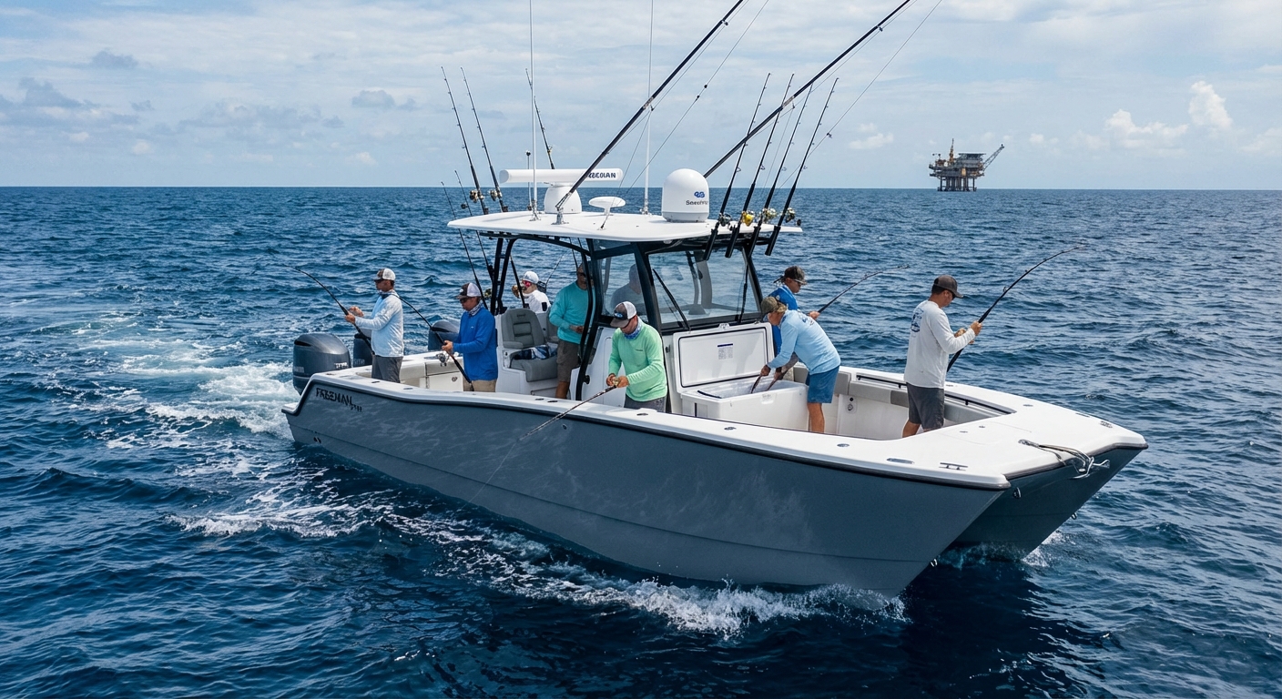 What Makes the Freeman 37VH Ideal for Offshore Fishing in the Gulf
